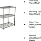 3-Shelf Adjustable Heavy Duty Steel Wire Rack