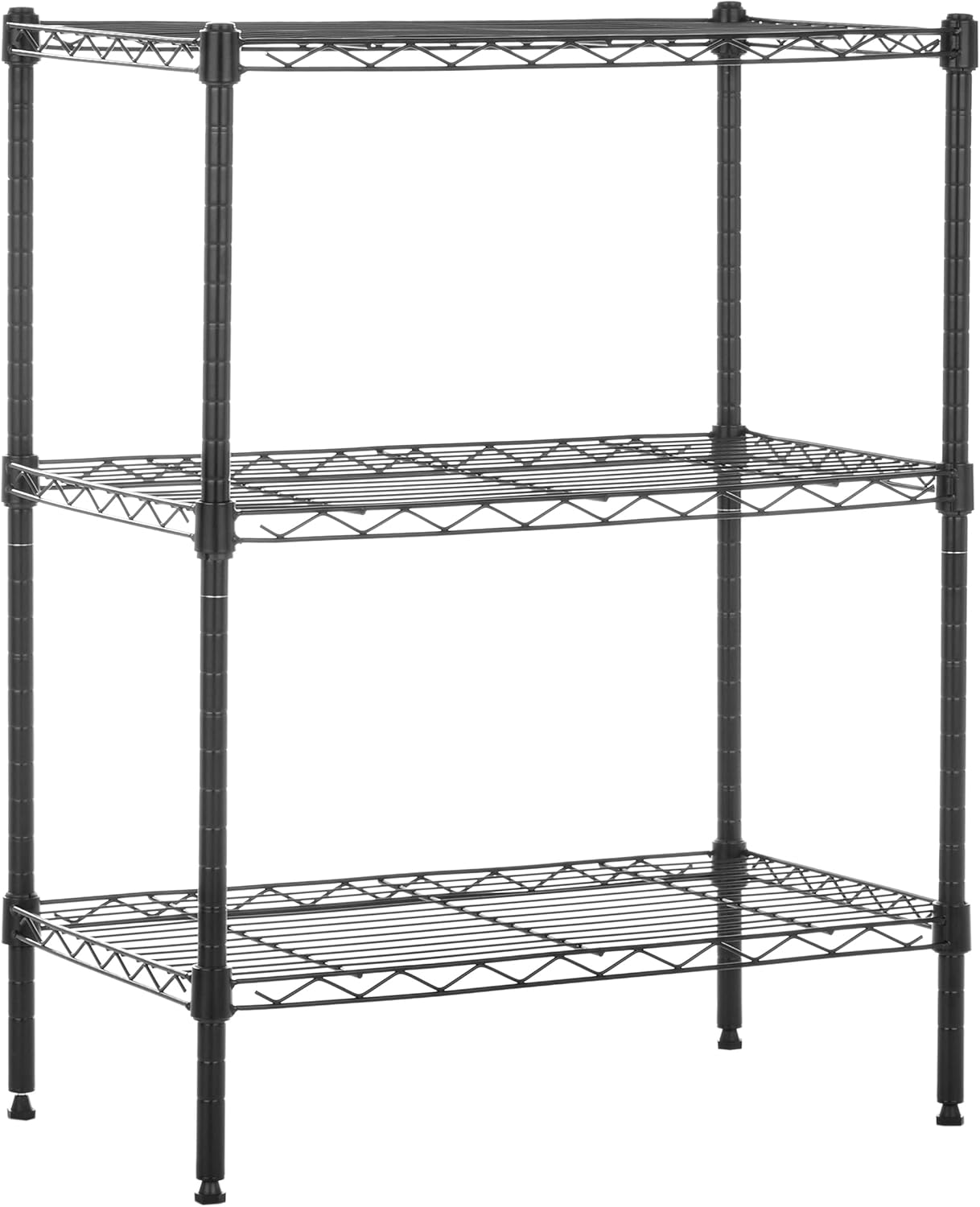 3-Shelf Adjustable Heavy Duty Steel Wire Rack