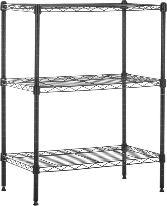 3-Shelf Adjustable Heavy Duty Steel Wire Rack