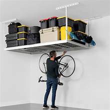 2X8 Garage Storage Rack, Adjustable Overhead Storage Organization System