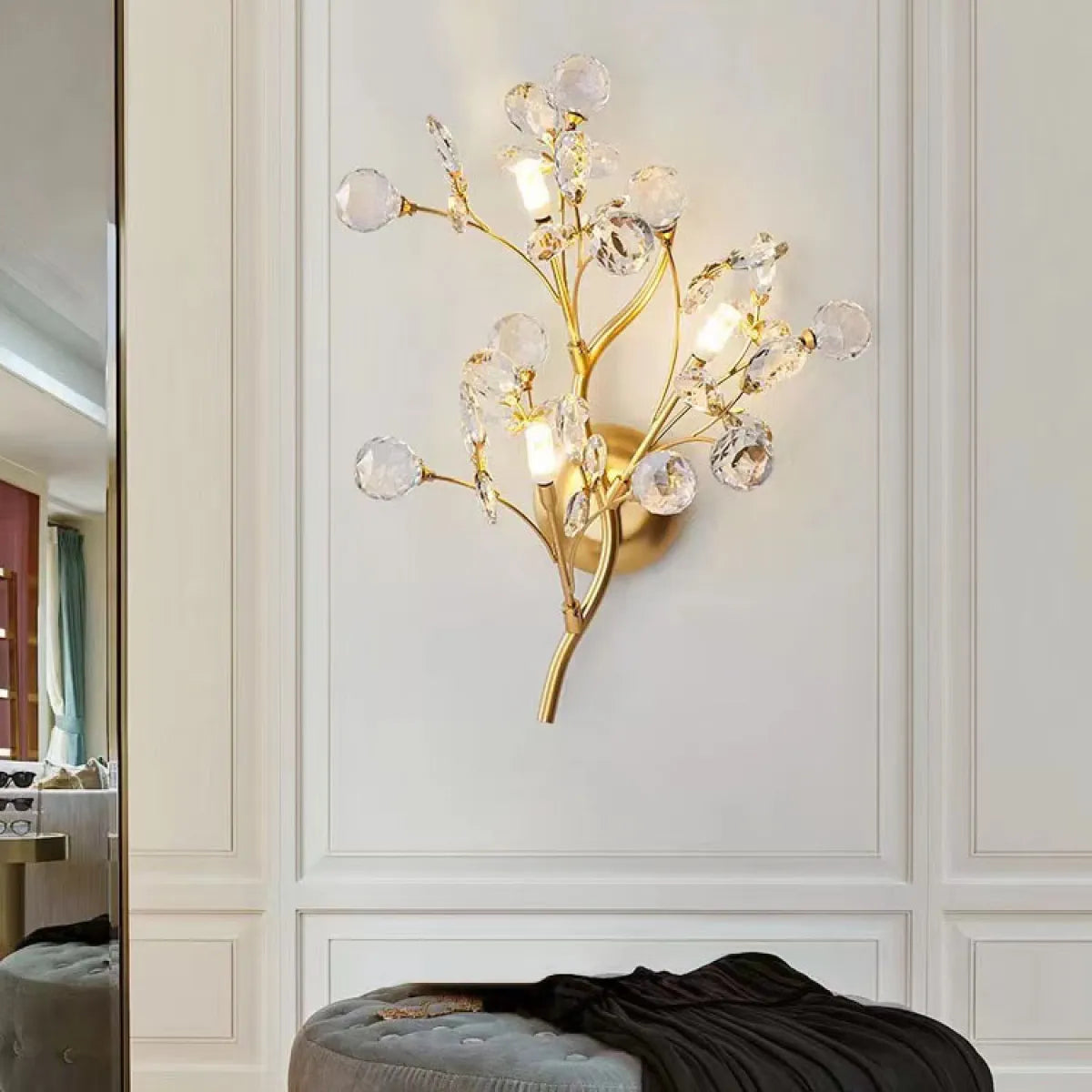 Crystal Entrance Wall Lamp