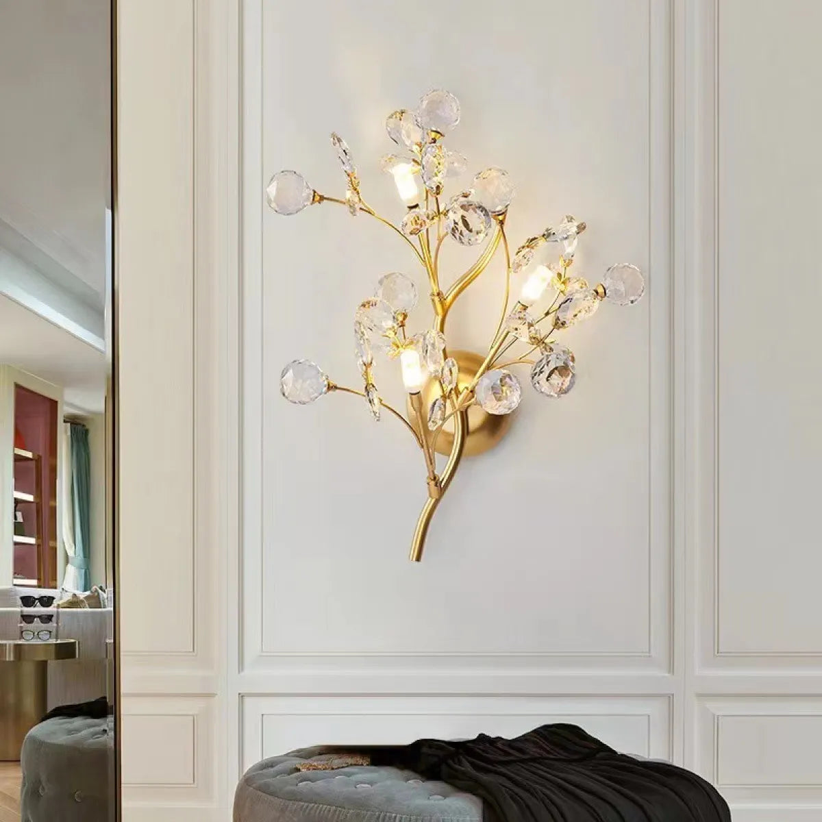 Crystal Entrance Wall Lamp